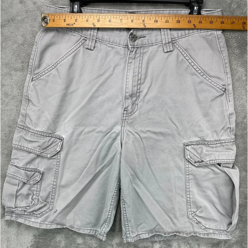 VTG‎ Levi's Silver Tab Men's Cargo Shorts 32 Gray Multi Pocket Cotton Y2K